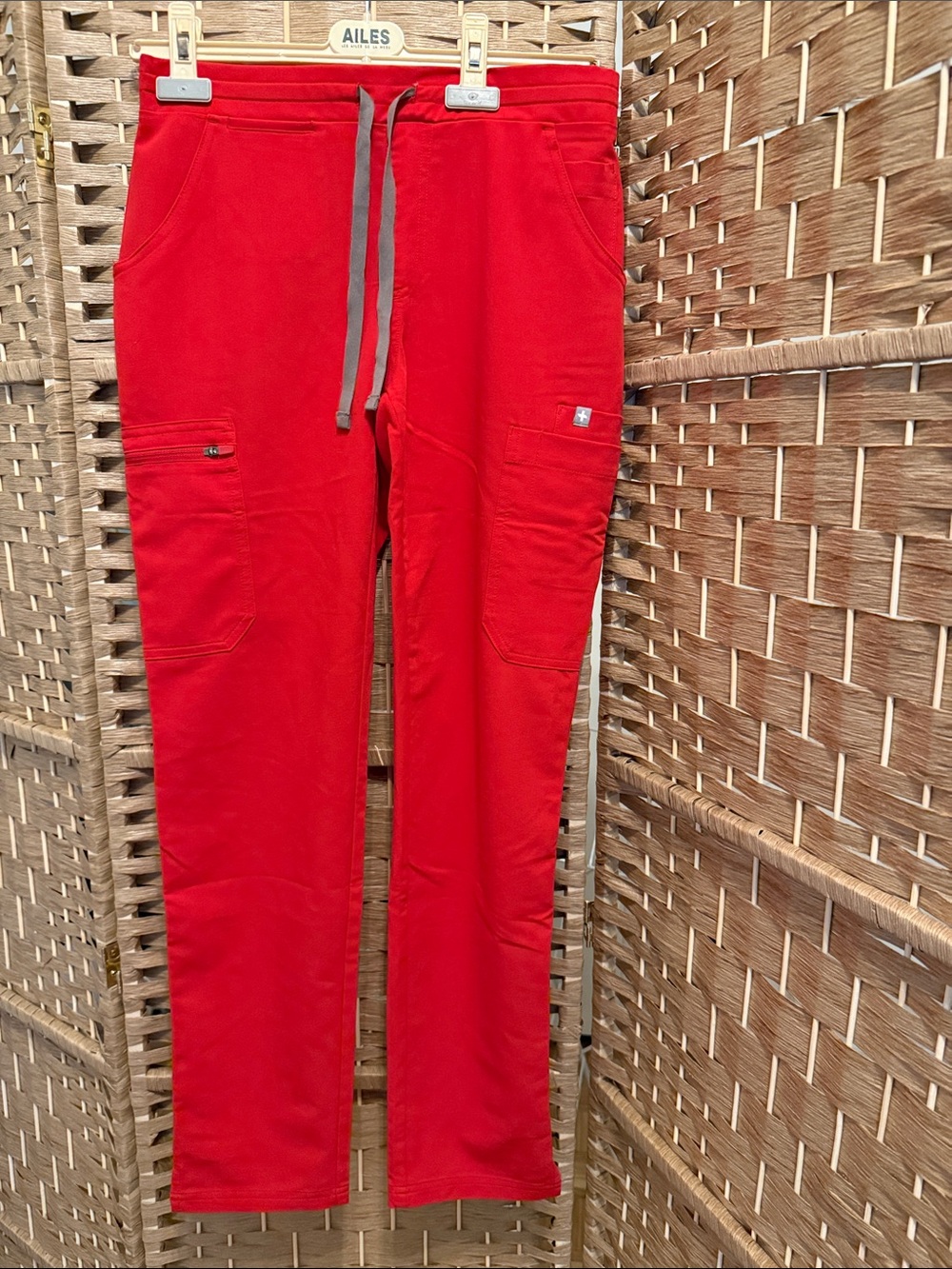 FIGS Women XS POP Red Yola Pants